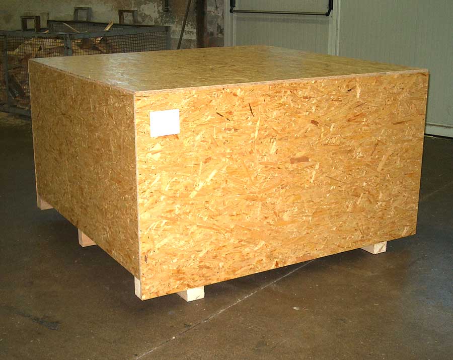 OSB box with internal crossbars